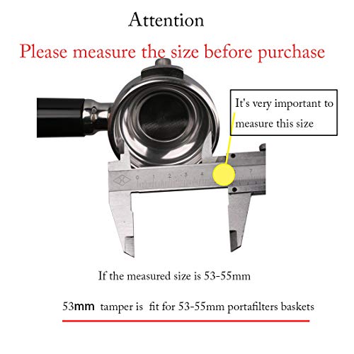 Calibrated Tamper Pressure 53mm for Coffee and Espresso (60 Count)