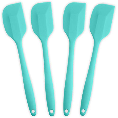 4 Piece Silicone Spatula Set with Stainless Steel Core