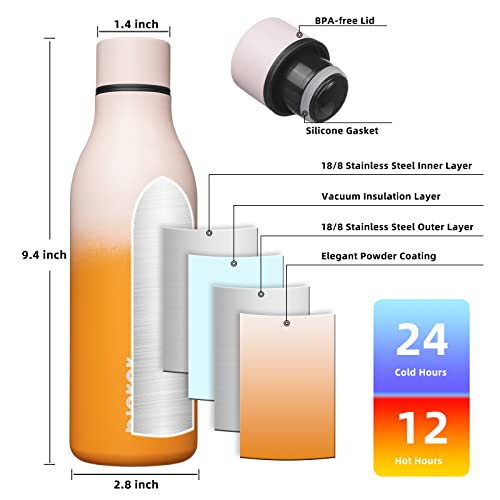 18oz Insulated Water Bottle