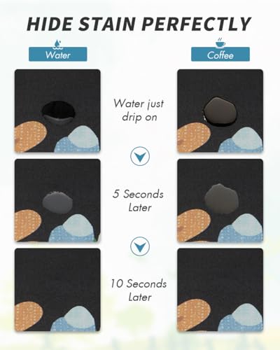 Coffee Mat Hide Stain Rubber Backed Absorbent Dish Drying Mat for Kitchen Counter