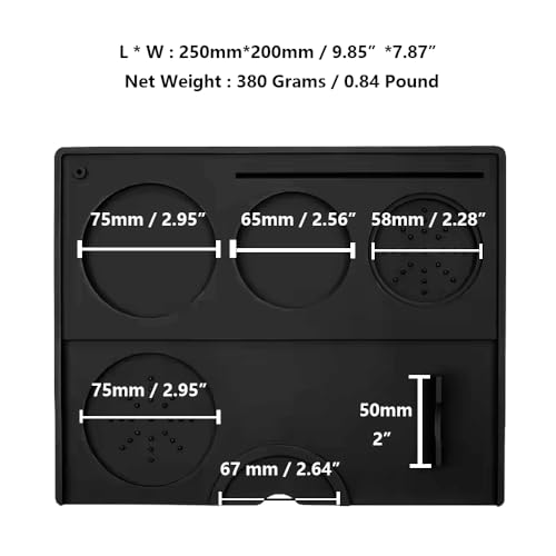 Coffee Tamper Mat Silicone Corner Tamping Mat