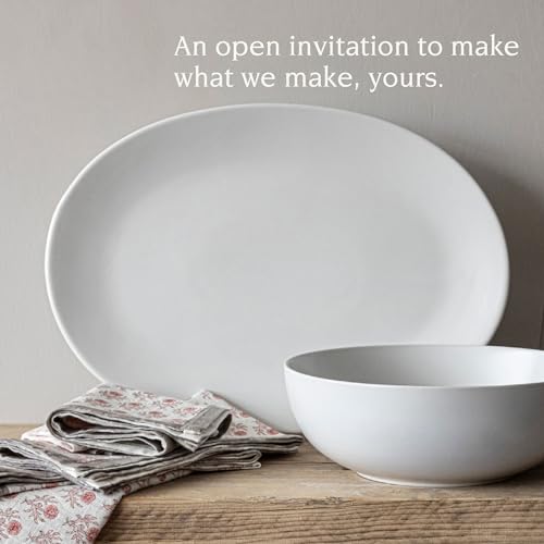 over&back Coupe Stoneware Serving Platter