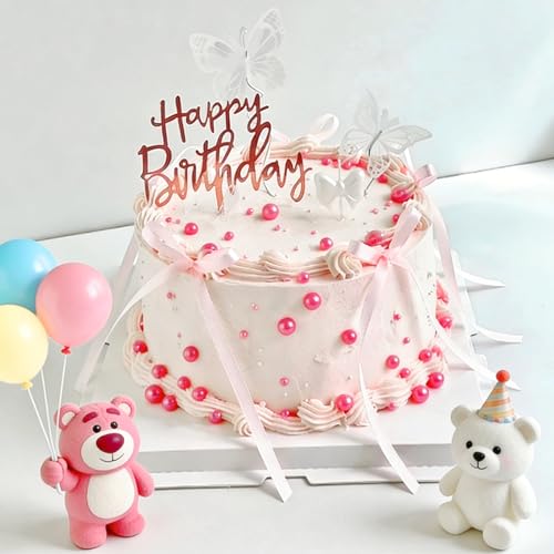 Deep Pink Pearl Sprinkles for Cake Decorating (5.29 Ounce)