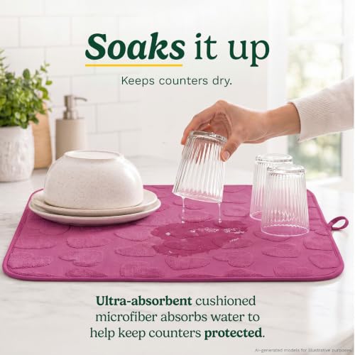 Cuisinart Dish Drying Mat for Kitchen Counter (2 Count)
