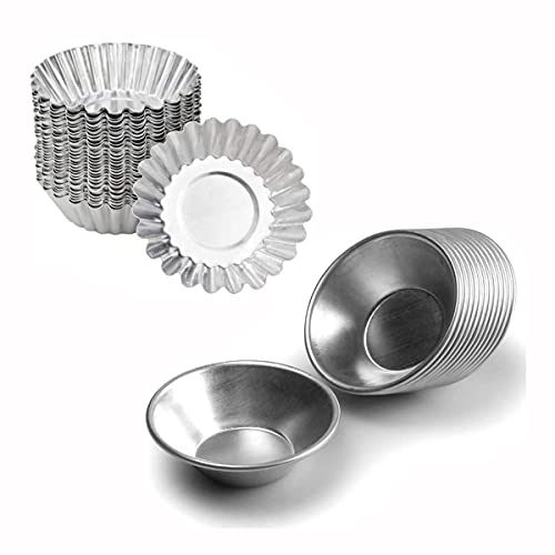 30 Pieces Egg Tart Molds Reusable Non (30 Count)