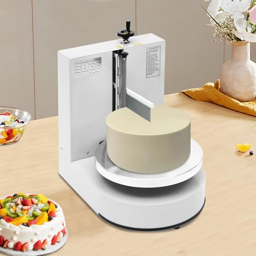 Cake Decorating Coating Machine Cream Spreading Automatic Frosting Turntable with Graduated Scraper for 4