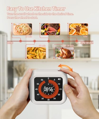 Digital Magnetic Visual Kitchen Timer