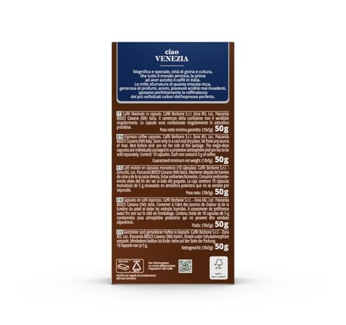 Ciao Venezia Aluminum Capsules Compatible with Nespresso Original Machines (50 Count)