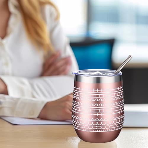 2 Pcs 12 oz Funny Message Coffee Mug Birthday White Elephant Gifts Stainless Steel Insulated Tumblers Wine Cup Gag Gift for for Employee Appreciation Coworkers Friends Father (2 Count)