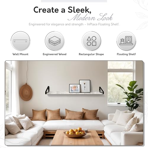 Shelving Wall Mounted Real Solid Wood Rustic Bracket Ledge