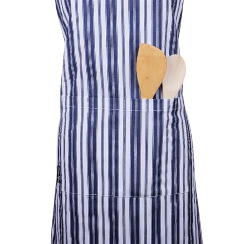 Cotton Aprons for Women with Pockets Adjustable Strap and Waist Ties Reusable Printed Aprons for Baking