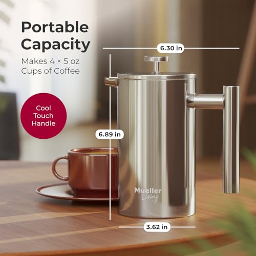 Living French Press Coffee Maker 20oz