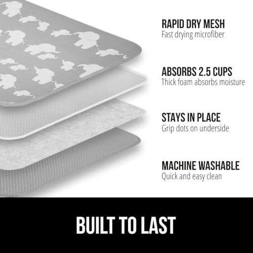 Ultra Absorbent Microfiber Dish Drying Mat
