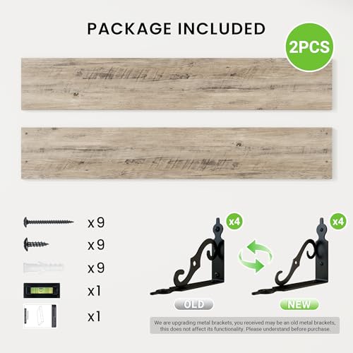 Floating Shelves for Wall Decor (2 Count)