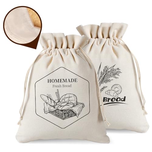 2 Pack of Bread Bags for Homemade Bread (2 Count)