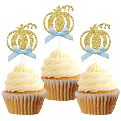 24pcs Pumpkin Cupcake Toppers (24 Count)