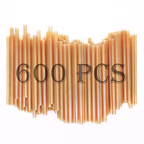 5 Inch 600pcs Cocktail Straws Made from Sugarcane Fiber Plastic (600 Count)