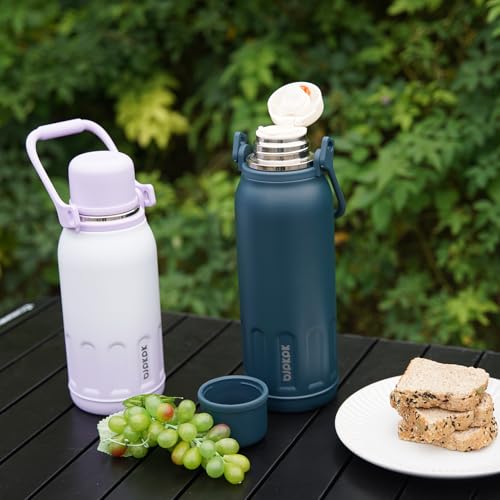 Stainless Steel Insulated Bottle with Handle & Strap