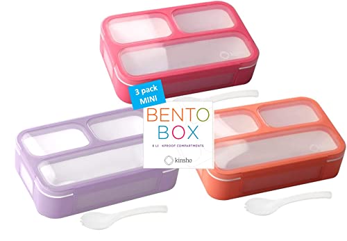 Small Snack Box Containers for Kids (3 Count)