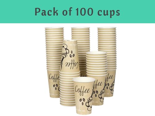 Disposable Coffee Cups (100 Count)