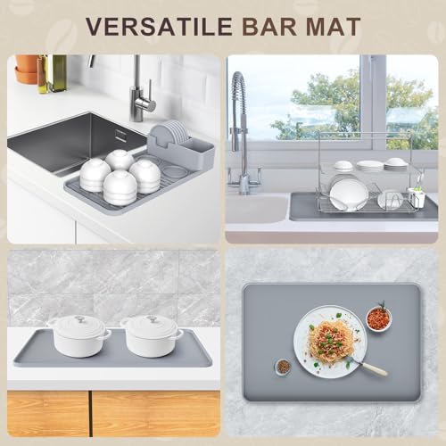 Silicone Coffee Mat with 6 Coasters (7 Count)