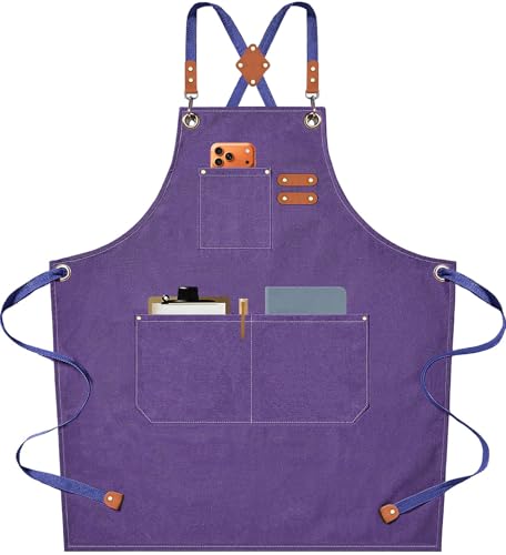 Chef Aprons for Men Women with Oversized Pockets