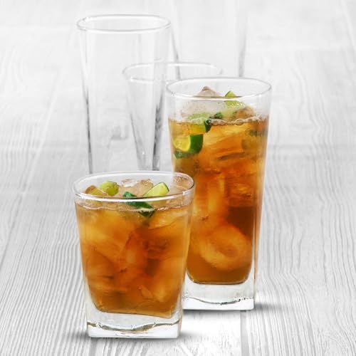 City Tumbler and Rocks Glass Set (16 Count)