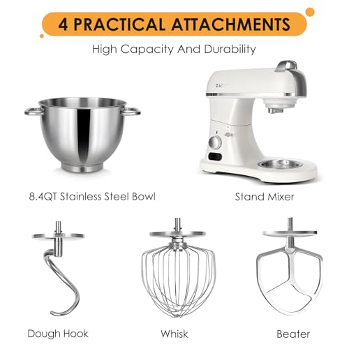 8.4QT Commercial Stand Mixer 800W with Aluminum Die Casting Meets the Standard of NSF