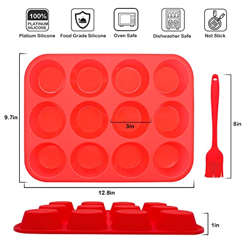 Silicone Muffin Pan Set (3 Count)