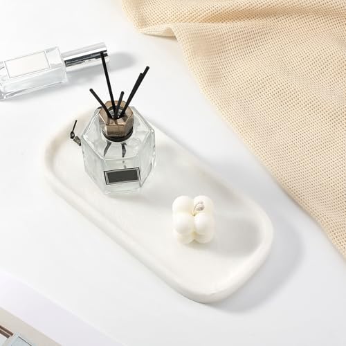 Marble Tray 10"x5" Marble Vanity Tray for Bathroom Countertop Kitchen Sink