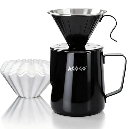 Stainless Pour Over Coffee Maker Set