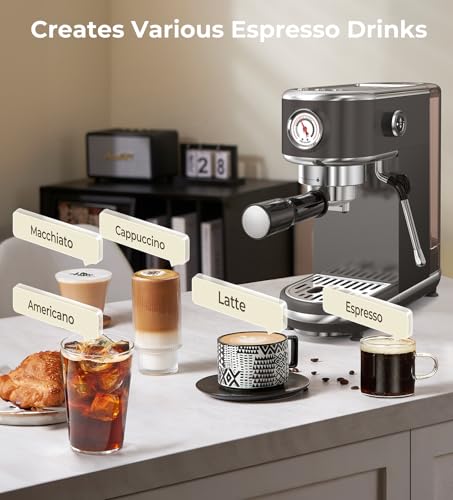 20 Bar Espresso Machine with Milk Frother