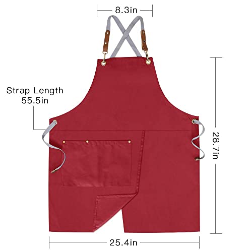 Crossback Apron with Pockets
