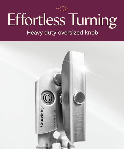 Heavy Duty Manual Can Opener with Magnetic Lid Lifter