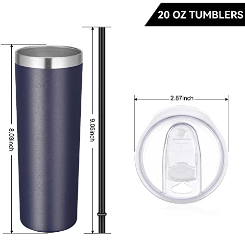 Stainless Steel Tumblers Bulk 6 Pack (6 Count)