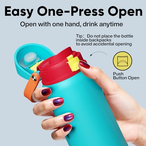 Insulated Water Bottle with Straw