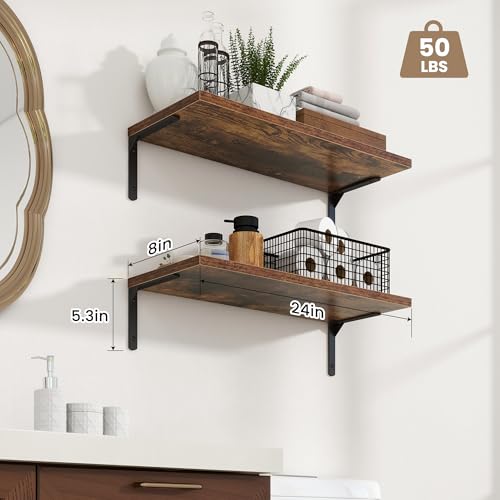 Deep Floating Shelves (2 Count)
