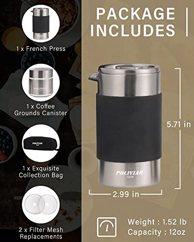 POLIVIAR French Press Coffee Maker