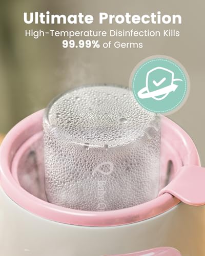 8-in-1 OG Fast Bottle Warmer with Timer, Pink