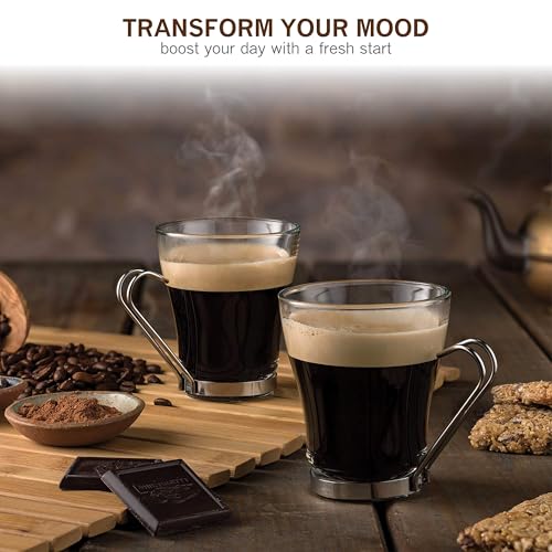 OSLO Glass Coffee Mug (4 Count)