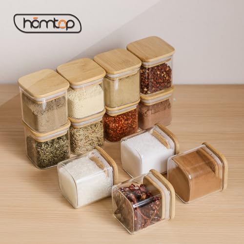12Pcs 4oz Small Spice Empty Jars with 275 Labels (12 Count)