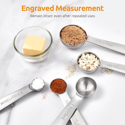 18 8 Stainless Steel Measuring Spoons Set of 5 (5 Count)
