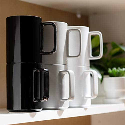 Large 15 Ounces Porcelain Coffee Mug Tea Mugs Set of 6 (6 Count)