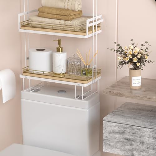 Oak Bathroom Toilet Tank Tray