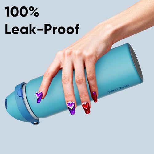 Insulated Water Bottle with Straw