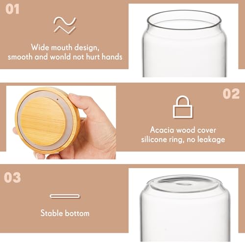 16 Pack Glass Containers Canister Set