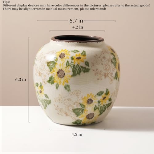 Round Ceramic Vase