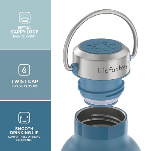 16oz Stainless Steel Sports Bottle with Chug Cap