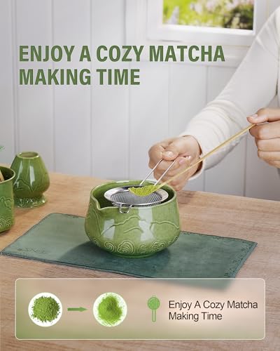 Premium Matcha Whisk Set with Blooming Cup