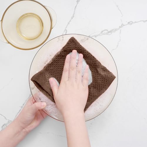100% Cotton Waffle Weave Kitchen Dish Cloths 6 (6 Count)